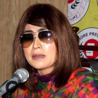 Social media celebrity Qandeel Baloch speaks during a news conference in Lahore, Pakistan, on June 28. She was murdered allegedly by her brother in a suspected honor killing. Pakistani Facebook star killed by brother in honor killing