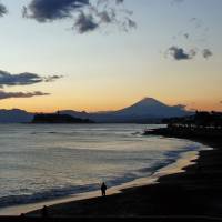 Down by the water: There are spectacular views of the Shonan coastline and Mount Fuji from the beaches that stretch out on either side of Enoshima. For summer dining, escape to the sunny Shonan coast