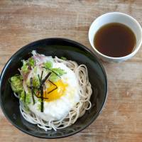 Soba noodles with grated raw yamaimo (mountain yam) 'Yamaimo': Japan's slimy mountain yam
