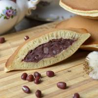 Dorayaki, traditional desserts filled with azuki red beans. Bad 'azuki' bean harvest may raise the price of sweets