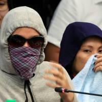 Relatives of people slain in alleged drug-related cases testify at a Senate hearing investigating the killings, in Pasay city, Manila, on Tuesday. Spate of killings in Philippines rises to 1,900; not all drug-related, top cop says