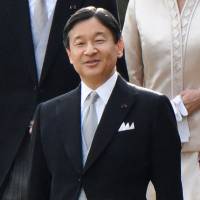 Crown Prince Naruhito and Crown Princess Masako attend the annual autumn garden party at the Akasaka Palace in Tokyo last November. Crown Prince not shy about criticizing Imperial system