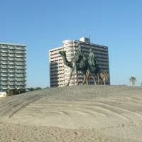 Beach life: Resort condominiums overlook sandy shores in Onjuku, Chiba Prefecture. Resort condos: an option for home buyers