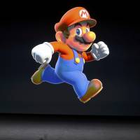 Nintendo Creative Fellow Shigeru Miyamoto during an Apple media event in San Francisco, California, on Wednesday. Apple unveils water-resistant iPhone 7 with Japan-compatible payment system