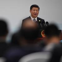 Chinese President Xi Jinping delivers his closing statement at the Group of 20 Summit in Hangzhou, China, on Monday. G-20 leaders face challenges in achieving promised growth