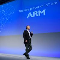 Billionaire Masayoshi Son, chairman and CEO of SoftBank Group Corp., speaks at the SoftBank World 2016 conference in Tokyo on July 21. SoftBank is among the Japanese firms betting on artificial intelligence and the internet of things to be a driving force for their growth. Firms vie for lead as connected Japan becomes reality