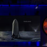 Tesla Motors CEO Elon Musk speaks about the Interplanetary Transport System, which aims to reach Mars with the first human crew in history, in the conference he gave during the 67th International Astronautical Congress in Guadalajara, Mexico, Tuesday. Elon Musk foresees cheap trips to Mars colony