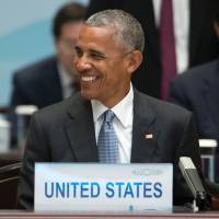 U.S. President Barack Obama smiles during the opening ceremony of the G-20 Summit in Hangzhou, China, Sunda. Young Americans 'completely reject' Trump's stance on immigrants: Obama