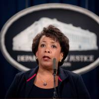 Attorney General Loretta Lynch speaks at a news conference Thursday at the Justice Department in Washington. The number of murders reported by local law enforcement agencies jumped by more than 10 percent in 2015 from the year before, according to crime data released by the FBI on Monday. FBI data show 2015 U.S. violent crime up but nationwide wave not seen