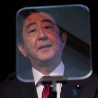 Prime Minister Shinzo Abe speaks during an interview in New York on Wednesday. As Diet opens, emboldened Abe sets sights on constitutional revision