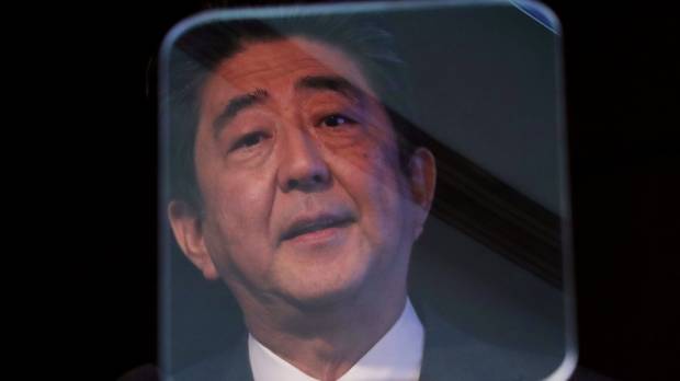 Prime Minister Shinzo Abe speaks during an interview in New York on Wednesday. As Diet opens, emboldened Abe sets sights on constitutional revision