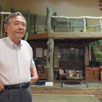 Yoshio Nakaseko shows off items used in the popular Kita no Kuni Kara (From the North Country) TV drama series in Furano in July. Hokkaido museum dedicated to popular TV series 'Kita no Kuni kara' closes