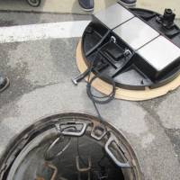 Manhole covers are equipped with devices that gauge water level and send the data to computer servers. Manhole covers get new mission: predicting floods