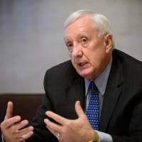 Dale Klein, an adviser to Tokyo Electric Power Company Holdings Inc., is interviewed in Tokyo on Friday. Tepco adviser says treated Fukushima water safe for release into Pacific