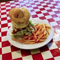 The Cheese-Bomb: It takes 25 minutes to make, and years to digest. The Panhead's Heaven Saloon: Gigantic burgers fit for a biker