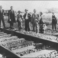 Aggressive action: Following the 1931 Mukden Incident — when Japanese troops exploded dynamite near their train tracks, blamed it on the Chinese and used this as a pretext to invade and pacify Manchuria — Japanese experts gathered to inspect the scene of the “railway sabotage” on the railway line. Memories of 1931 Mukden Incident remain divisive