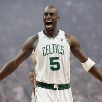 NBA great Kevin Garnett, seen here with the Boston Celtics in 2008, was a 15-time All-Star and the league's MVP in 2004. Garnett retires after 21 seasons
