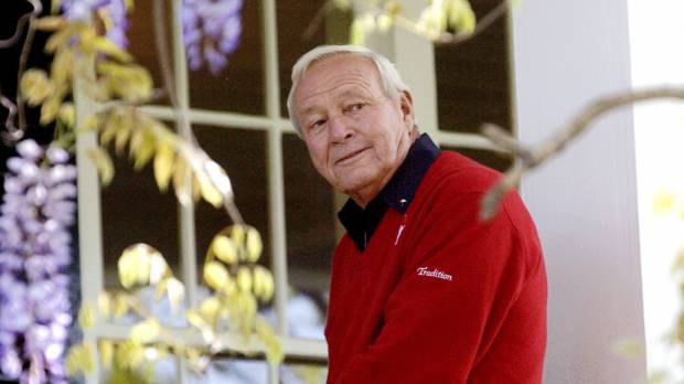 Arnold Palmer, seen in a 2004 file photo, co-founded the Golf Channel in 1995. The golf legend died on Sunday at age 87. Golf Channel presents special coverage of co-founder, legend Arnold Palmer's life