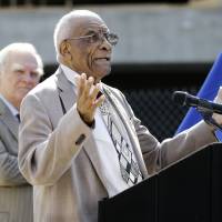 Former Tennessee State and Olympic women's track coach Ed Temple, seen in a September 2015 photo, led the U.S. women's team to 15 Olympic gold medals and helped break down racial and gender barriers in the sport. He died on Thursday at age 89. Longtime track coach Temple passes away