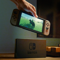 A product image of Switch, a next-generation video game system to be released by Nintendo Co., is seen in a screen shot of the video released Thursday on Nintendo’s official website. Nintendo releases video of new game crossover product Switch