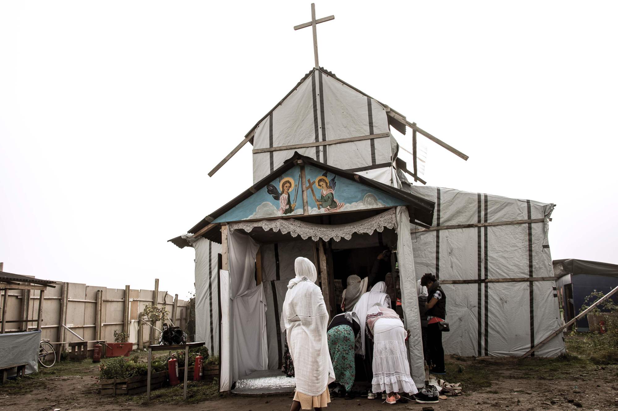 Αποτέλεσμα εικόνας για calais jungle orthodox church