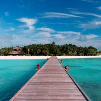 An undated handout photo shows the island of Banyan Tree Vabbinfaru Resort in the Maldives. Maldives drops out of Commonwealth over rights row