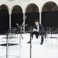 designer Oki Sato with Nendo’s “50 Manga Chairs” installation at the Milan Salone del Mobile. Oki Sato of Nendo: on the objects of design