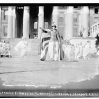 German actress Hedwig Reicher wears the costume of “Columbia” with other suffrage pageant participants in front of the Treasury Building in Washington, in 1913. Both Japan and China’s foreign holdings have dropped, while Japan holds the top spot for number of foreign owners of U.S. Treasury Securities. Japan retains top spot over China in Treasury holdings, at $1.11 trillion