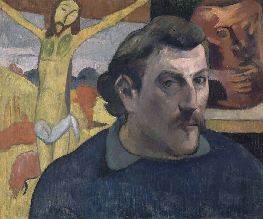 Murmur and Tumult. Masterpieces of Nabis from the Musee d’Orsay Paul Gauguin's 'Portrait of the Artist with 'The Yellow Christ' '(1890-1891) | © RMN-GRAND PALAIS (MUSÉE D'ORSAY) / RENÉ-GABRIEL OJÉDA / DISTRIBUTED BY AMF