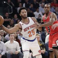 Knicks guard Derrick Rose, who was the 2011 NBA MVP, has been a consistent target of media and fan criticism throughout his career. Rose vilified for absence while LeBron given a pass