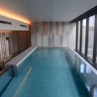 A pool allows guests to get some exercise. | SATOKO KAWASAKI