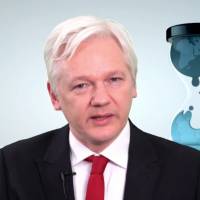 WikiLeaks founder Julian Assange speaks in this video made available Thursday. Assange said his group will work with technology companies to help defeat the Central Intelligence Agency’s hacking tools. Assange says WikiLeaks will help shield tech firms from CIA hacking tools