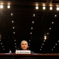 U.S. Supreme Court nominee judge Neil Gorsuch listens as he testifies at his Senate Judiciary Committee confirmation hearing on Capitol Hill in Washington Monday. Gorsuch underscores 'independent judiciary' but Democrats not buying Trump's top court pick