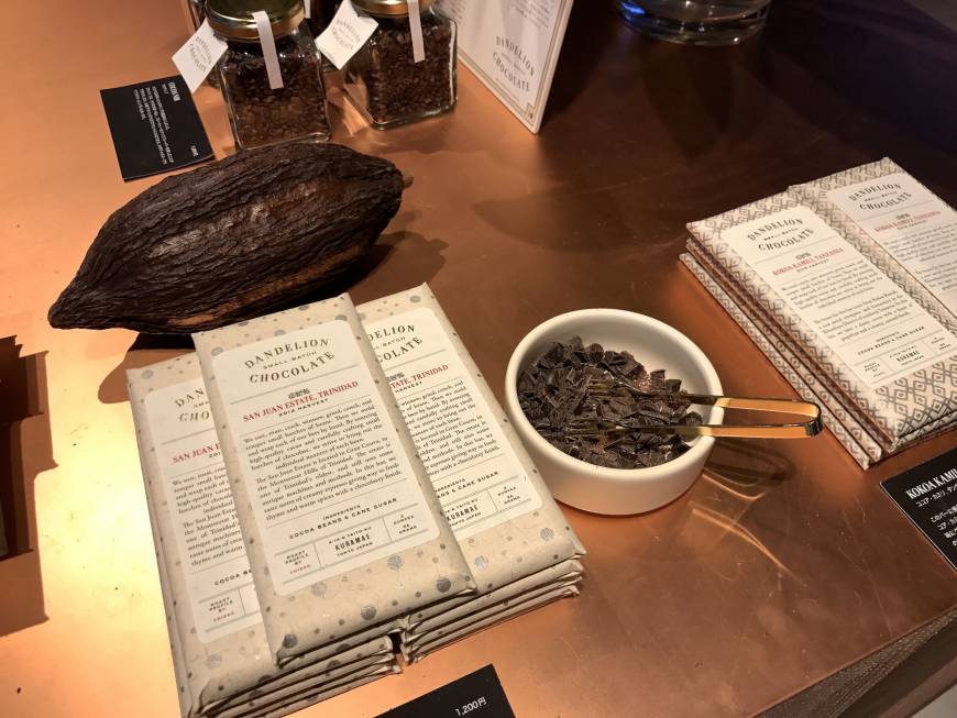 Dandelion Chocolate Choc-a-block: Chocolate bars beckon at Kuramae's Dandelion. | ROBBIE SWINNERTON