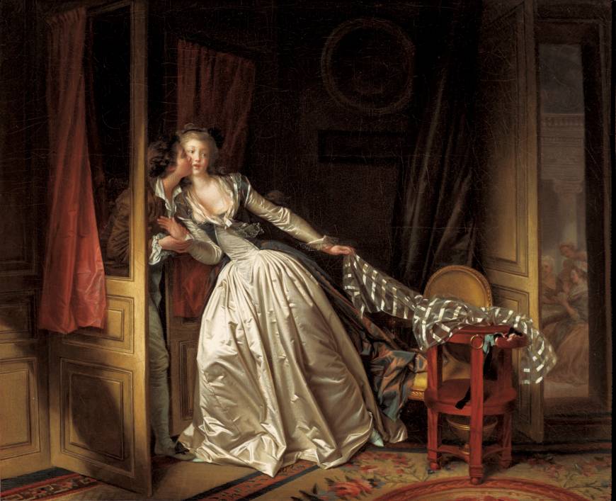 Old Masters from the State Hermitage Museum Jean-Honore Fragonard and Marguerite Gerard's 'The Stolen Kiss' (late 1780s)