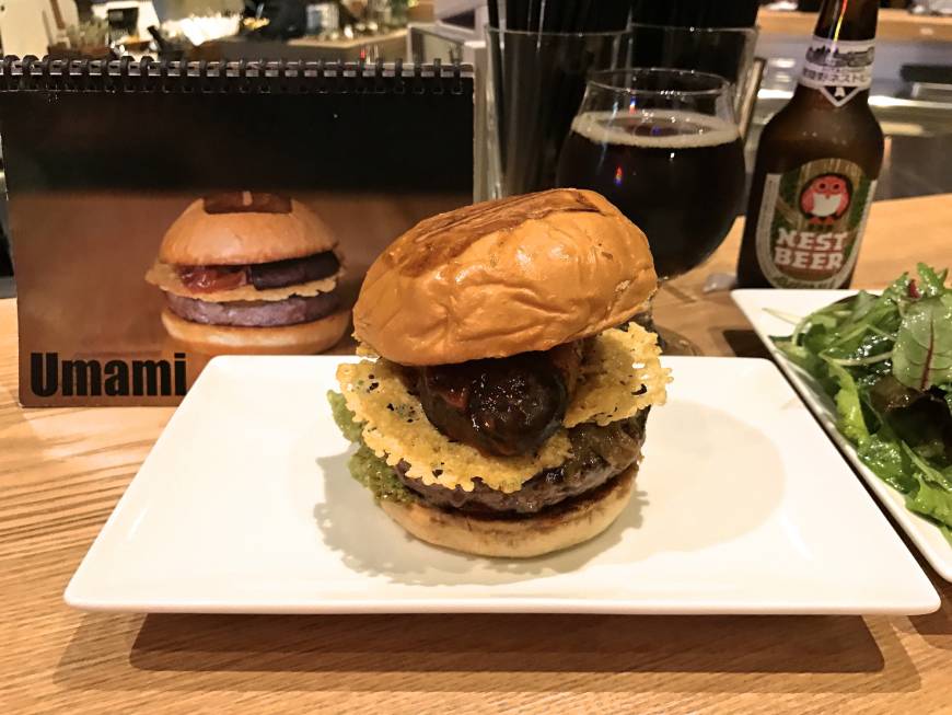 Umami Burger Stacked with taste: The Umami Burger packs flavor, but at a price. | ROBBIE SWINNERTON