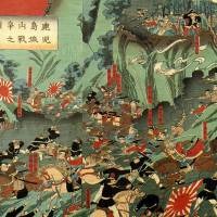 A painting depicts the Battle of Shiroyama in 1877, where the rebel forces of Saigo Takamori (upper right) lost to the Imperial Japanese Army. 'Curse on This Country: The Rebellious Army of Imperial Japan': Of insubordination and the road to WWII