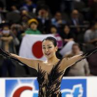 End of an era: Mao Asada competes in the women’s short skate at the Skate America figure skating event in Hoffman Estates, Illinois, last year. Mao Asada announces retirement from figure skating