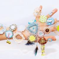 Chinamitokizawa’s beaded and embroidered jewelry is designed to be applied directly to the skin. Street style always looks back and forward
