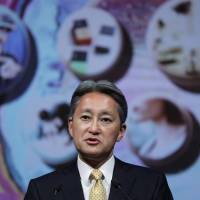 Kazuo Hirai, president and chief executive officer of Sony Corp., holds a news conference in Tokyo on Tuesday. Sony about to get its groove back, CEO Kazuo Hirai says