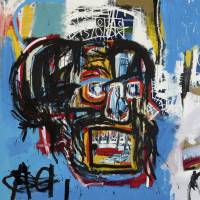 Jean-Michel Basquiat’s 1982 painting “Untitled” depicts a face in the shape of a skull. Japanese billionaire Maezawa buys Basquiat painting for record $110.5 million