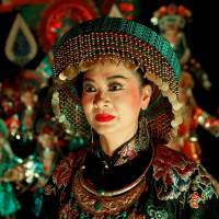 Medium An Chinh gives a Hau Dong performance in Hanoi on March 9. Vietnam's spirit mediums revive ritual once forbidden by ruling Communist Party