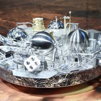 In this Oct. 19 file photo, a model of Schiaparelli Mars landing device is on display at the European Space Agency in Darmstadt, Germany. An independent report on Wednesday concludes Europe’s Schiaparelli probe crash-landed on Mars last year because its systems couldn’t cope with a brief, wild rotation during its descent. Parachuting probe crashed due to poorly understood Mars landing conditions: report