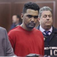 Richard Rojas, of the Bronx, New York, accused of mowing down a crowd of Times Square pedestrians, killing a teenage tourist, appears for his arraignment in Manhattan Criminal Court in New York Friday. Times Square driver says in jailhouse interview he tried to get mental help but got no return call