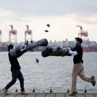 Japan's 'Superhuman' sports games meld high-tech and athletics