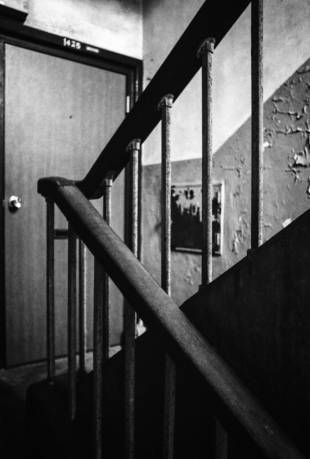 The staircases of the Uenoshita apartments were in use for more than eight decades.