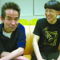 Director Shuji Onodera (left) and Momoko Fujita, his partner and the co-founder with him of Company Derashinera, pictured during their interview. Finding the drama without words