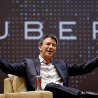 Uber CEO Travis Kalanick, seen in India in 2016, resigned Tuesday under pressure from investors. Uber CEO Kalanick quits under pressure from investors