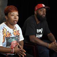 The parents of Michael Brown, Lezley McSpadden and Michael Brown Sr., sit for an interview in Washington in September 2014. Michael Brown family awarded $1.5 million settlement, Ferguson attorney says