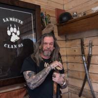 Patrick Beaudry, a former member of the Canadian military and co-founder of the far-right group La Meute, poses for a photo in April in Stoneham-et-Tewkesbury, Quebec. In Quebec, extremist groups emerge from the shadows seeking political legitimacy